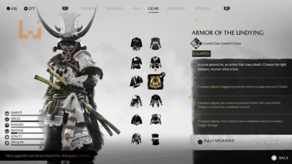 《羊蹄山之魂》铠甲全收集攻略