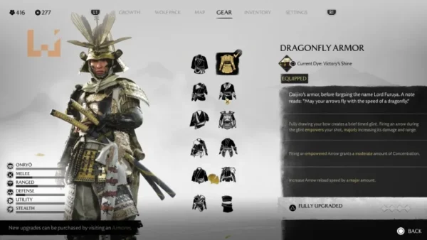 《羊蹄山之魂》铠甲全收集攻略